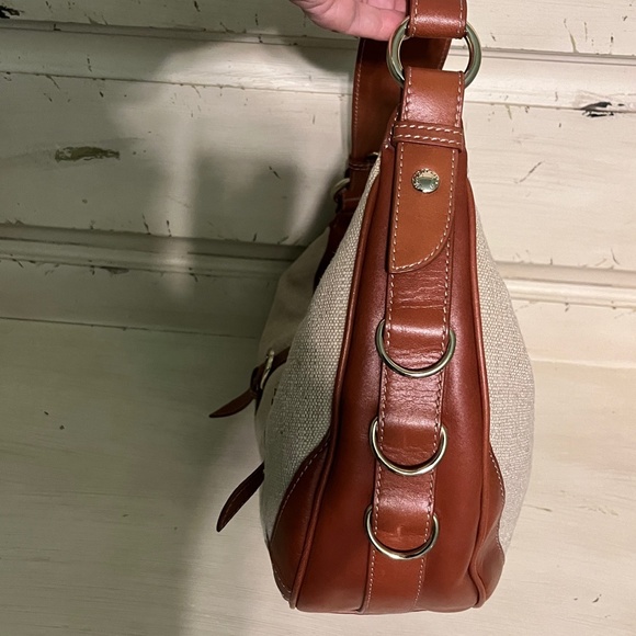 ELLIOTT LUCCA Jute Body Leather Trim Hobo Purse  Size OS - Picture 4 of 11